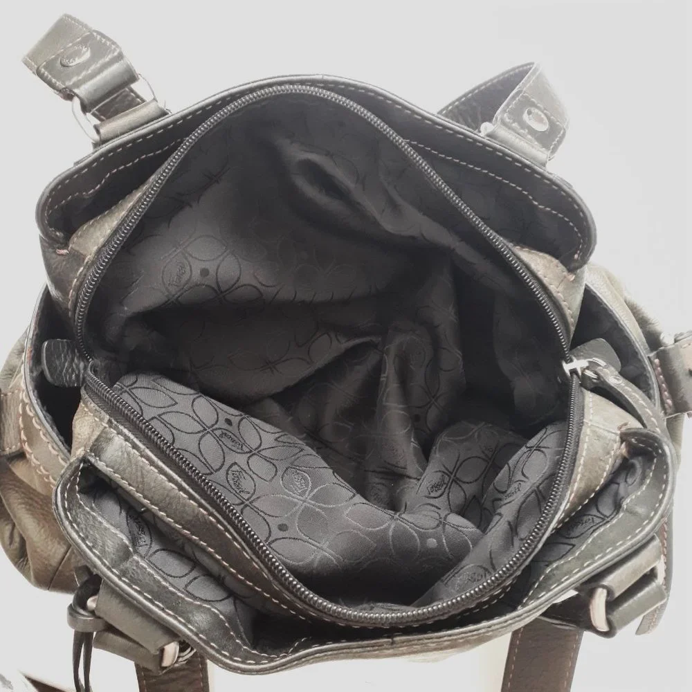 Fossil Genuine Leather Olive Green Bag - Picture 9 of 16